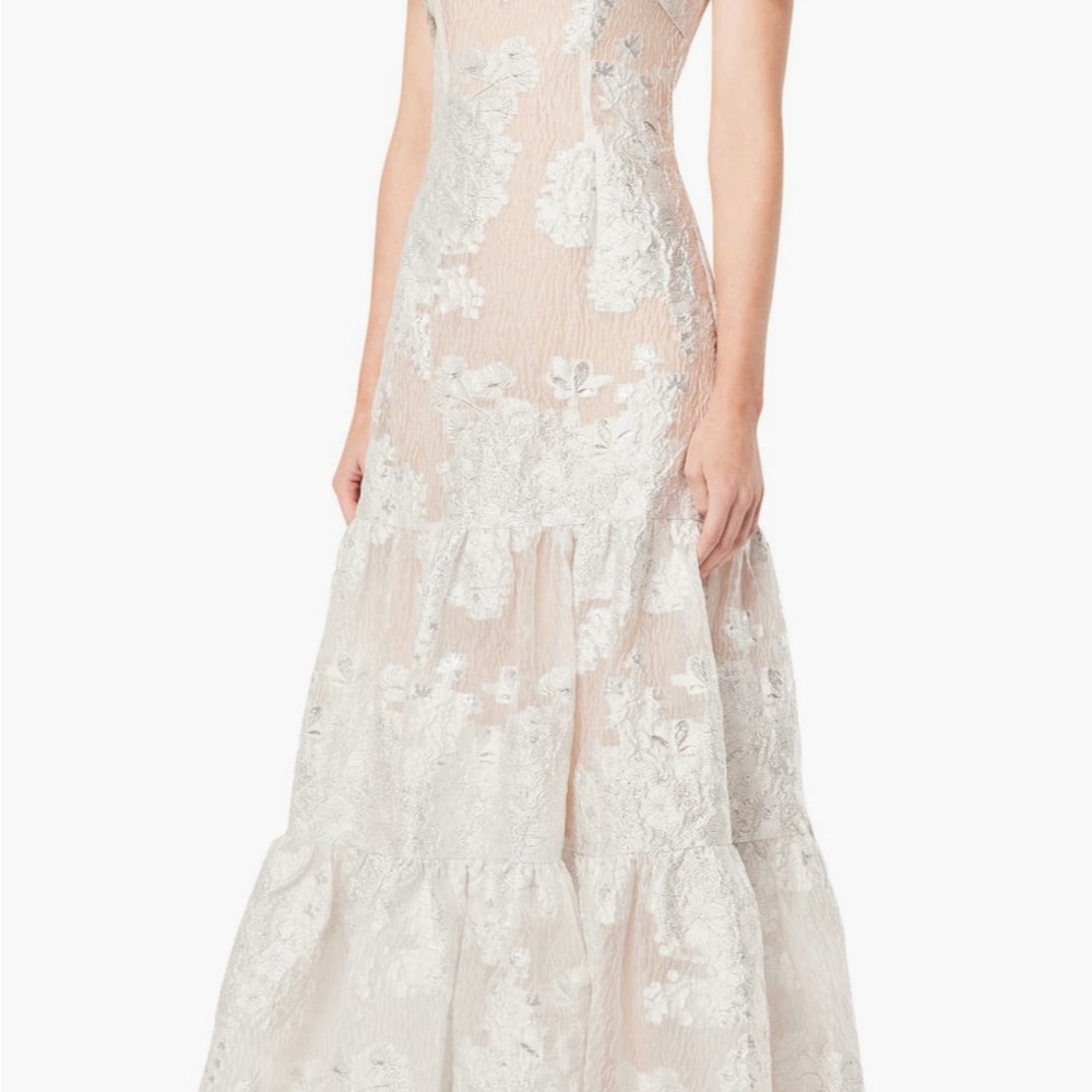 Elliatt Lizbeth Ruffle Tie Strap Maxi Gown Dress